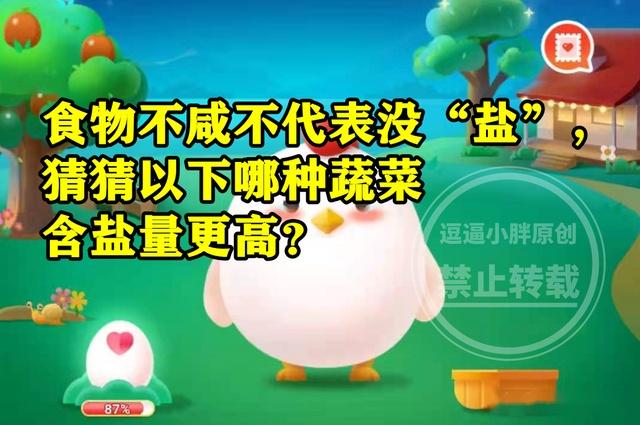 蚂蚁庄园食盐_蚂蚁庄园有哪些食物_蚂蚁庄园含盐量